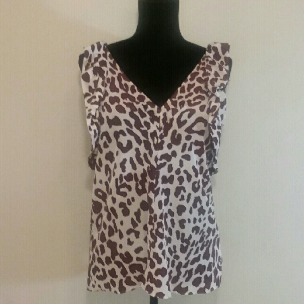 Yoana Baraschi Womens Brown White Animal Print